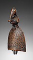 Ceremonial Bell with Bird, Wood, metal, Kongo peoples