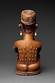 Figure: Seated Male, Wood, metal, ivory, glass, pigment, Kongo peoples; Yombe group