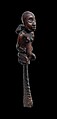 Whistle with Kneeling Female Figure and Child, Ivory, horn, Kongo peoples