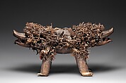 Power Figure (Nkisi N'Kondi: Kozo), Wood, metal, resin, plant fiber, textile, pigment, Kongo peoples; Yombe group