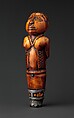 Knife Handle: Standing Female Captive, Ivory, metal, Kongo peoples