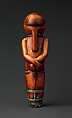 Knife Handle: Standing Female Captive, Ivory, metal, Kongo peoples
