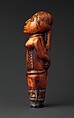 Knife Handle: Standing Female Captive, Ivory, metal, Kongo peoples