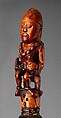 Staff: Finial with Female Figure and Child, Ivory, metal, wood, Kongo peoples