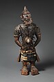 Power Figure (Nkisi N'Kondi: Mangaaka), Wood, iron, resin, cowrie shell, animal hide and hair (monkey?), ceramic, plant fiber, textile, pigment, Kongo peoples; Yombe group