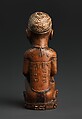 Figure: Seated Female Nursing Child, Master of the Boma-Vonde Region, Wood, kaolin, Kongo peoples; Yombe group