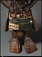 Power Figure (Nkisi N'Kondi: Mangaaka), Wood, iron, resin, cowrie shell, animal hide and hair (monkey?), ceramic, plant fiber, textile, pigment, Kongo peoples; Yombe group