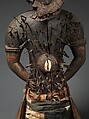 Power Figure (Nkisi N'Kondi: Mangaaka), Wood, iron, resin, cowrie shell, animal hide and hair (monkey?), ceramic, plant fiber, textile, pigment, Kongo peoples; Yombe group