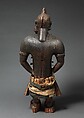 Power Figure (Nkisi N'Kondi: Mangaaka), Wood, iron, resin, cowrie shell, animal hide and hair (monkey?), ceramic, plant fiber, textile, pigment, Kongo peoples; Yombe group