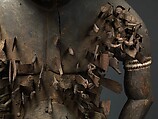 Power Figure (Nkisi N'Kondi: Mangaaka), Wood, iron, resin, ceramic, plant fiber, textile, pigment, cowrie shell, animal hide and hair, Kongo peoples; Yombe group