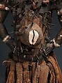 Power Figure (Nkisi N'Kondi: Mangaaka), Wood, iron, resin, cowrie shell, ceramic, plant fiber, textile, gourd, pigment, Kongo peoples; Yombe group