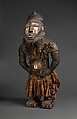 Power Figure (Nkisi N'Kondi: Mangaaka), Wood (Vitex thonneri De Wild.), iron, resin, cowrie shell, animal hide and hair, ceramic, plant fiber, textile, pigment, Kongo peoples; Yombe group