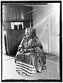 Seated Woman, Indoors, Saint Louisian photographer, Glass, emulsion
