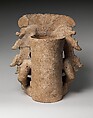 Effigy urn, Zapotec (Be&#39;ena&#39;a) artist(s), Ceramic, pigments, Zapotec