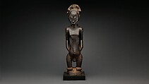 Singiti (commemorative portrait of a chief), Hemba artist, Wood, pigment, Hemba