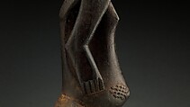 Singiti (commemorative portrait of a chief), Hemba artist, Wood, pigment, Hemba