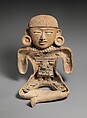 Host figure, Teotihuacan or Maya artist(s), Ceramic, pyrite, pigment, Escuintla
