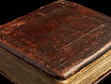 Arganonä Maryam (The Organ of Mary) prayer book, Attributed to Baselyos (The Ground Hornbill Master) (active late 17th century, Lasta region, Ethiopian), Parchment, pigment ink, wood, leather, fiber