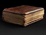 Arganonä Maryam (The Organ of Mary) prayer book, Attributed to Baselyos (The Ground Hornbill Master) (active late 17th century, Lasta region, Ethiopian), Parchment, pigment ink, wood, leather, fiber
