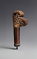 Sword Handle, Antler, fiber, resin, Dayak people