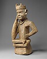 Ntadi (commemorative figure) of a Seated Male Leader, Kongo artist, Steatite, Kongo