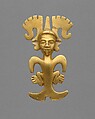 Figure pendant, International or Initial Style artist(s), Gold, International Style