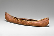 Canoe Model, Jo Polis (Native American, Penobscot, active 1870s), Birchbark, wood