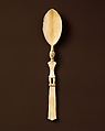 Spoon with figure, Temne or Bullom artist(s), Ivory, Temne or Bullom