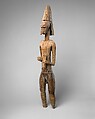 Jomogoni male figure, Bamana numuw (blacksmith), Wood, Bamana peoples