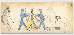 Maffet Ledger, Paper, graphite, watercolor, crayon, Southern and Northern Cheyenne