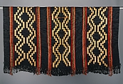 Man's Poncho (manta), Wool, Mapuche