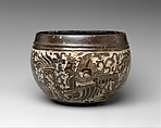 Carved bowl, Maya artist(s), Ceramic, stucco, pigment, Maya