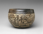 Carved bowl, Maya artist(s), Ceramic, stucco, pigment, Maya