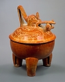 Tripod Bird Bowl, Ceramic, Maya