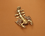 Crayfish Pendant, Gold, Chiriqui
