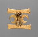 Masked Figure Pendant, Gold, Veraguas
