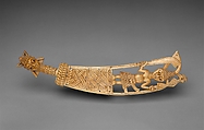 Udàmalóre (ceremonial sword), Ijebu-Yoruba artist, Ivory, wood or coconut shell inlay, Yoruba