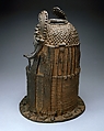 Head of an Oba, Brass, iron, Edo peoples