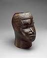 Figure: Male Head, Brass, iron, Edo peoples