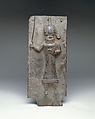 Plaque with Ọ́lọ̀tọ̀n priest, Ìgùn Ẹ́rọ̀nwwọ̀n (brass-casting guild) artists, Brass, Edo peoples
