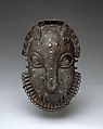 Hip Ornament: Leopard Head, Brass, iron, Edo peoples