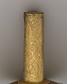 Earflare with ritual procession, Chimú artist(s), Gold, Chimú