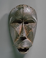 Face Mask, Wood, iron, animal skin, cord, Dan peoples