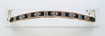 Belt (Umutsha), Fiber, glass beads, brass beads, leather, basketry, cloth, Zulu or Nguni peoples