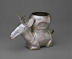 Deer-shaped vessel, Chimú artist(s), Silver, Chimú