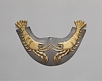 Nose Ornament with Shrimp, Gold, silver, stone, Moche artist