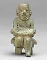 Seated Bench Figure, Serpentine, Olmec