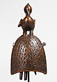 Ceremonial Bell with Bird, Wood, metal, Kongo peoples