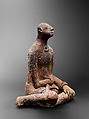 Seated Male Figure, Terracotta, Middle Niger civilization