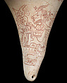 Conch-shell trumpet, Conch shell, hematite, Maya
